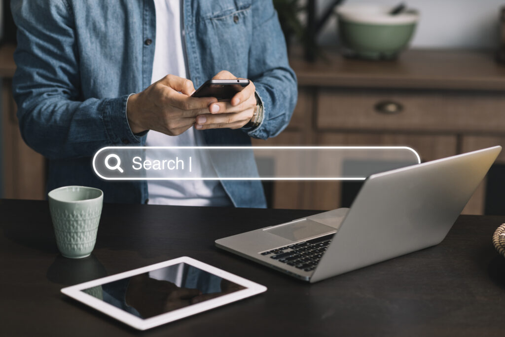 homepage concept with search bar 1 Tendencia: La Expansión del SEO - SM Digital